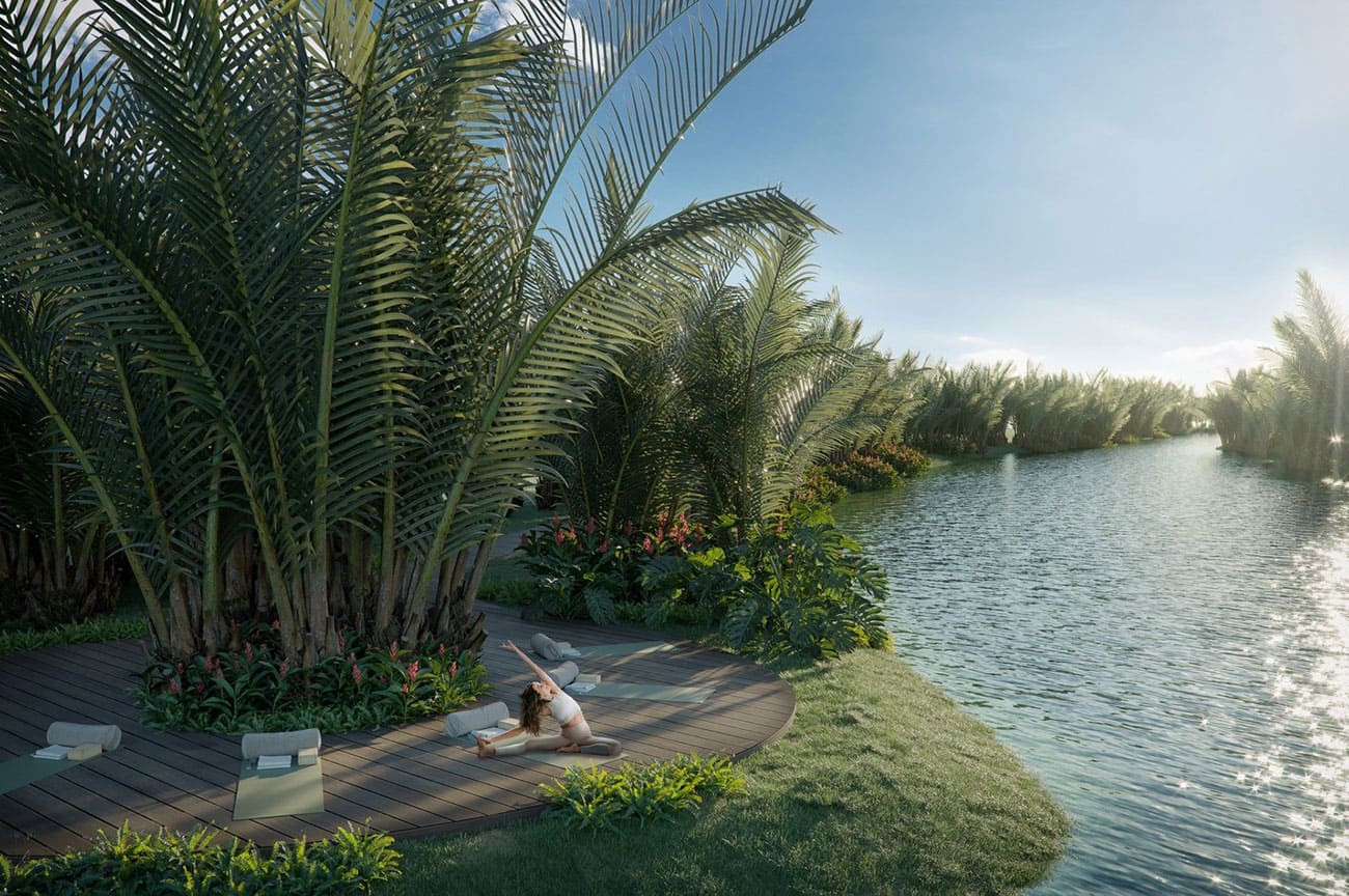 Ecovillage Saigon River sở hữu mật độ 150 cây xanh/người.